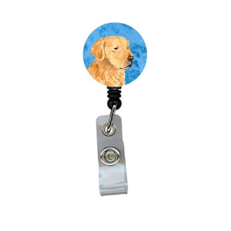 Teachers Aid Golden Retriever Retractable Badge Reel Or Id Holder With Clip TE234734